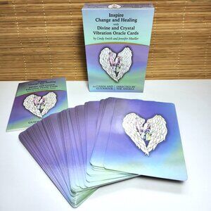 Divine and Crystal Vibration Oracle Card Deck & Book Inspire Change & Healing